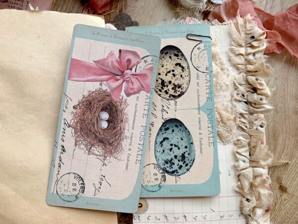 Birds egg journal cards