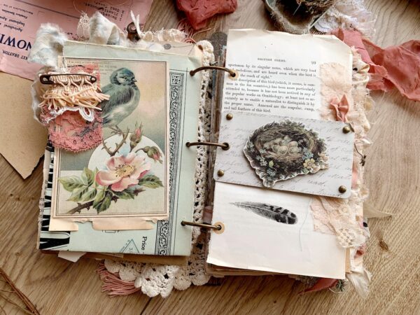 Journal page with nest image