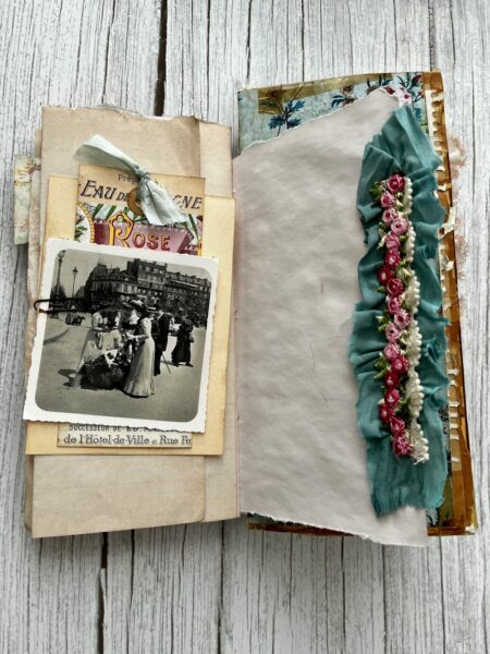 Journal page with vintage photo