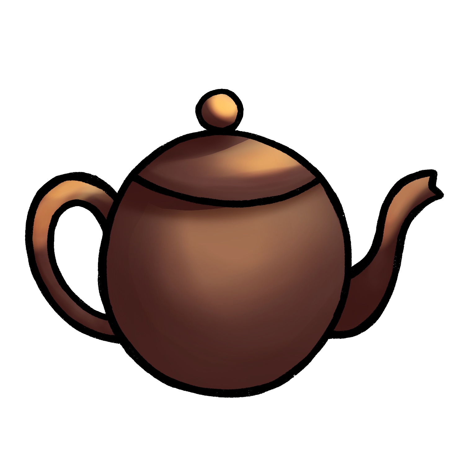 teapot contour drawing in pencil Stock Vector | Adobe Stock