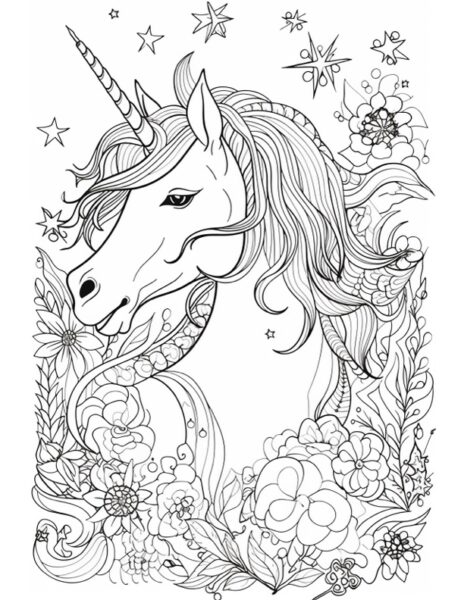 15 Unicorn Coloring Pages! - The Graphics Fairy