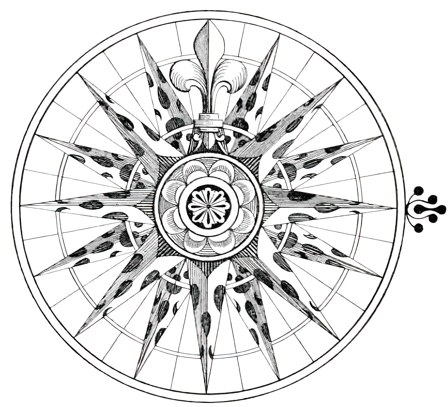 modern compass rose designs