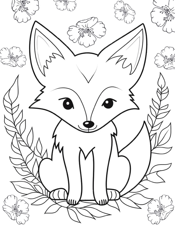 pretty coloring pages to print