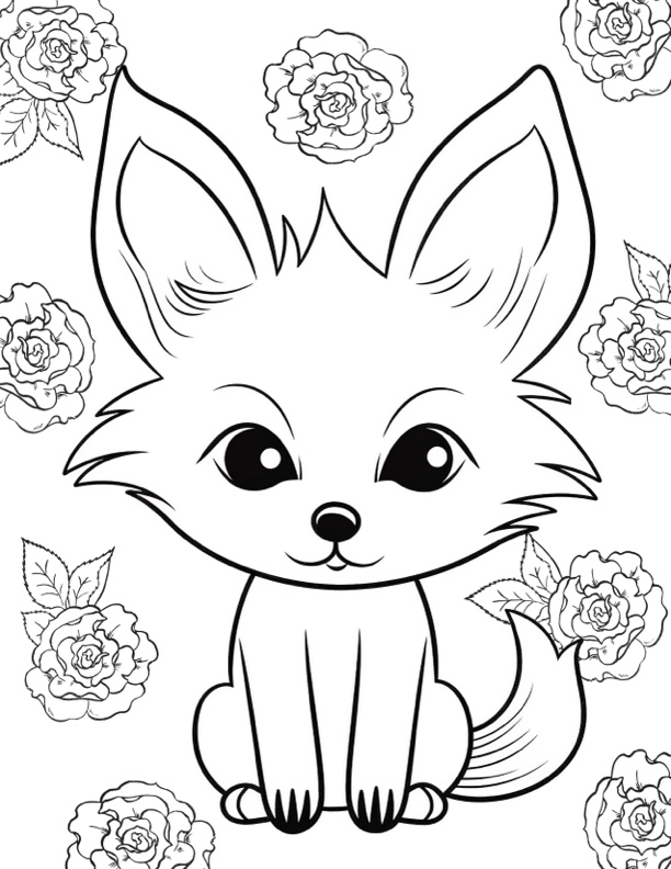 10 Cute Coloring Pages! - The Graphics Fairy