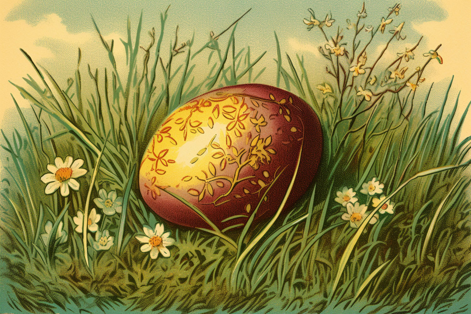 vintage easter egg images