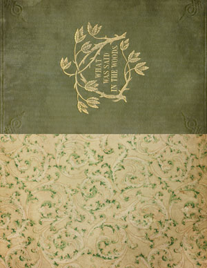 Forest Folk printable antique book cover