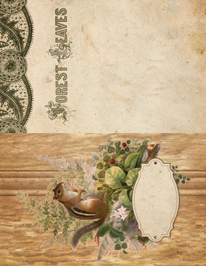 Forest Folk printable journal pages