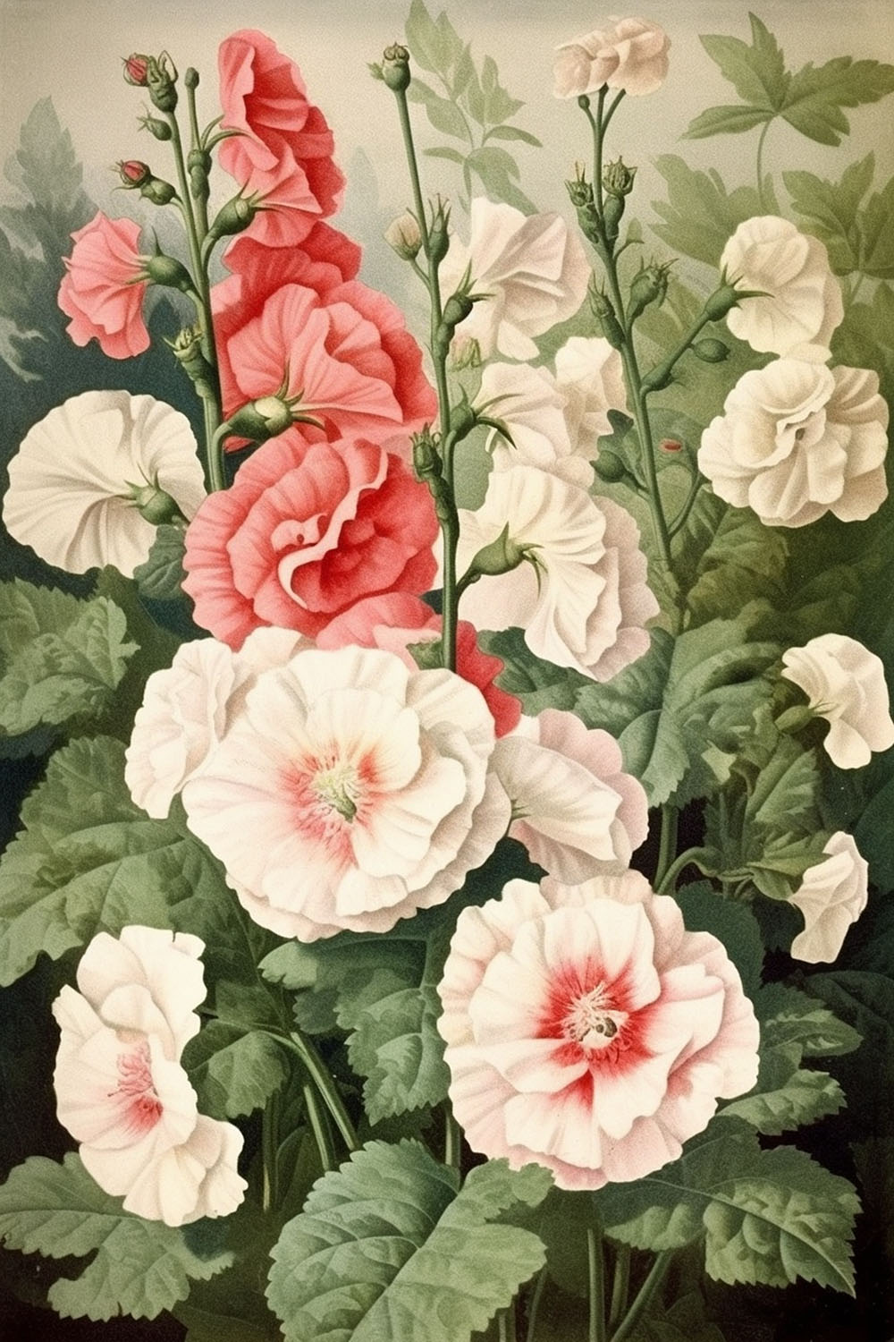 Pink and white Flowers