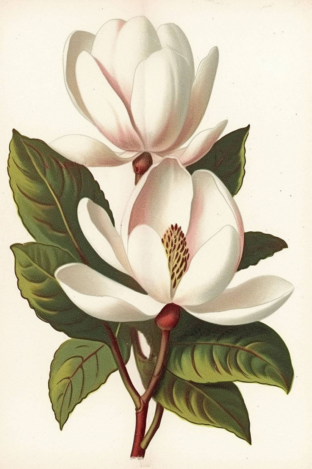 White Magnolia Blossoms