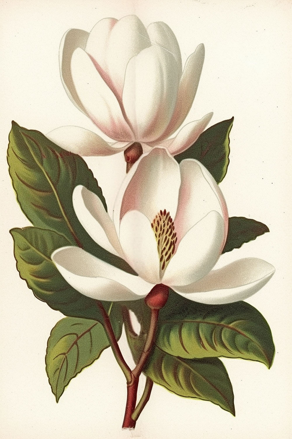 white magnolia flower