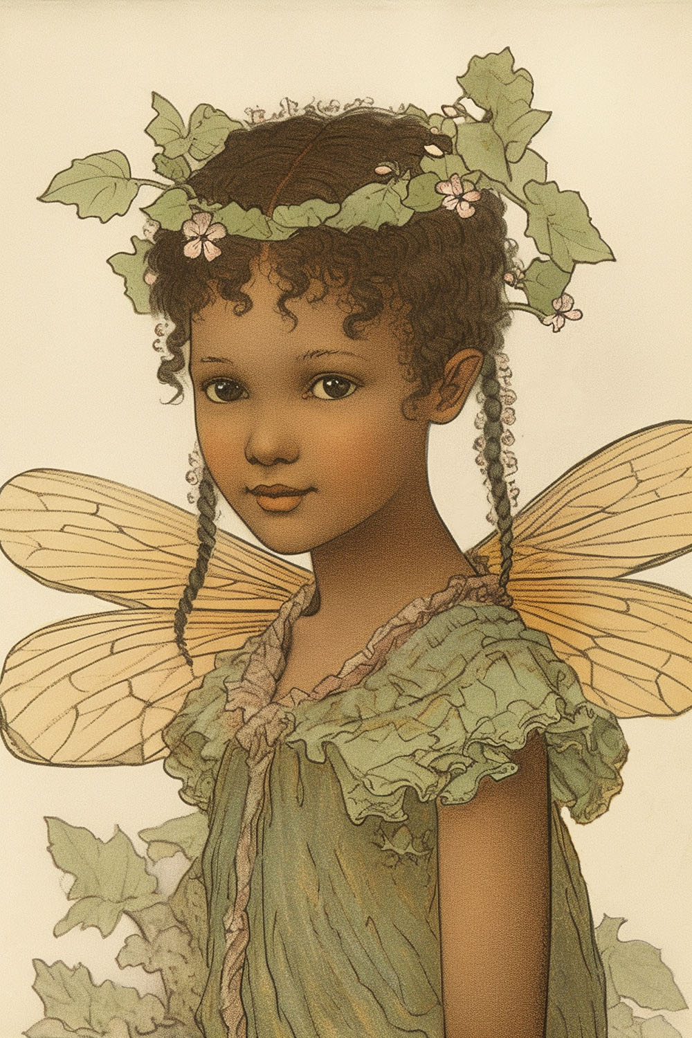 Girl with Dragonfly wings