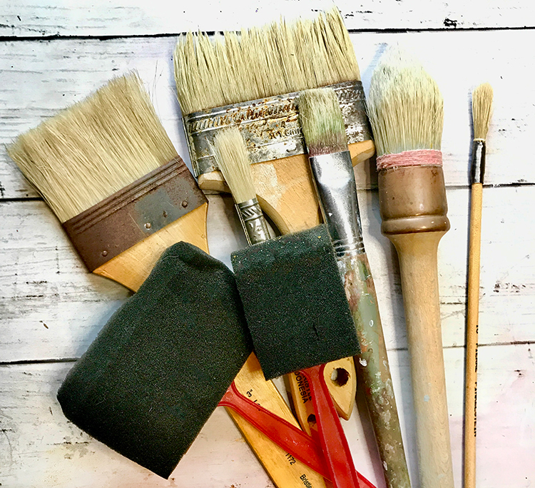 Brushes for clay pot painting