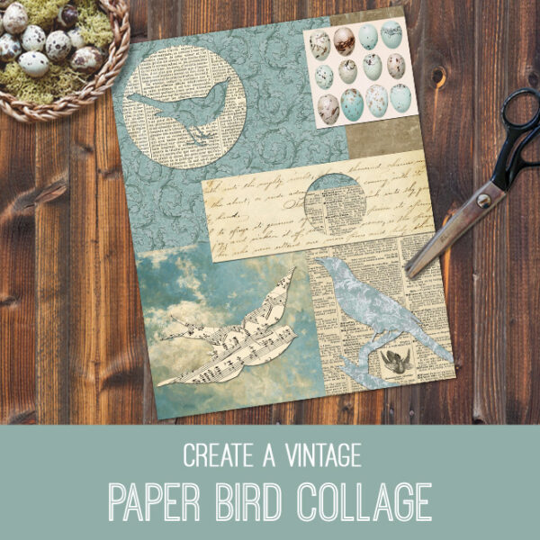 Paper Bird Collage PSE Tutorial