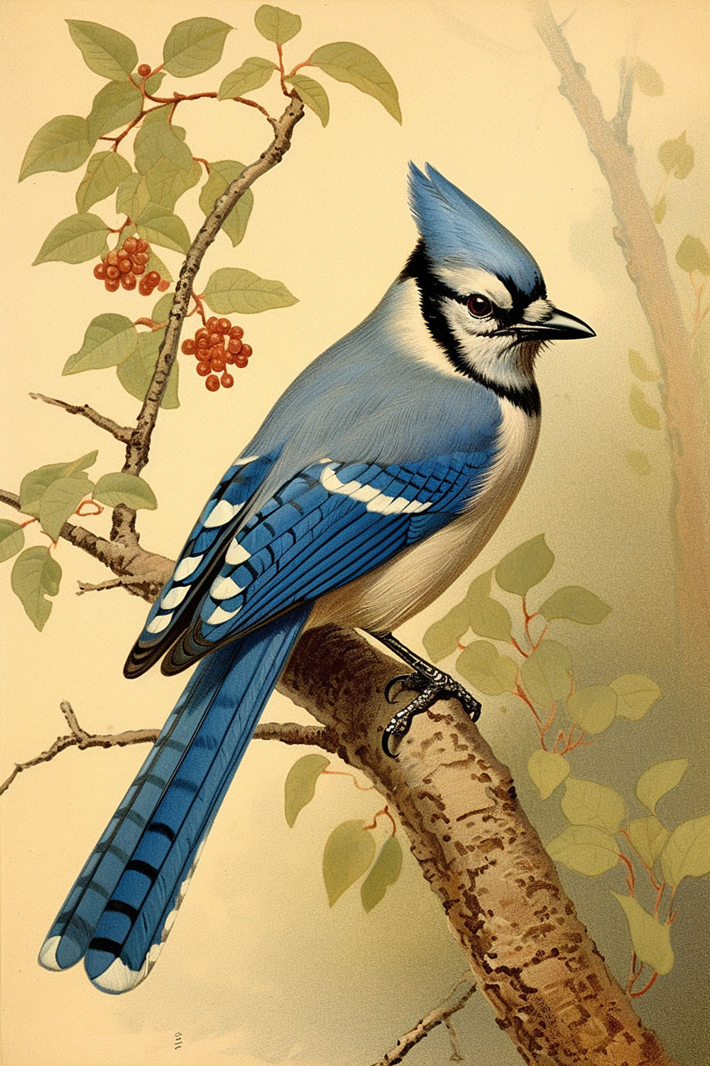 Cute Blue Jay Drawing