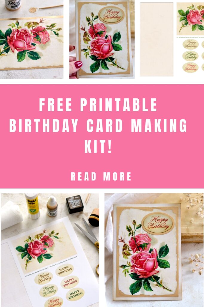 Free Printable Birthday Card Making Kit