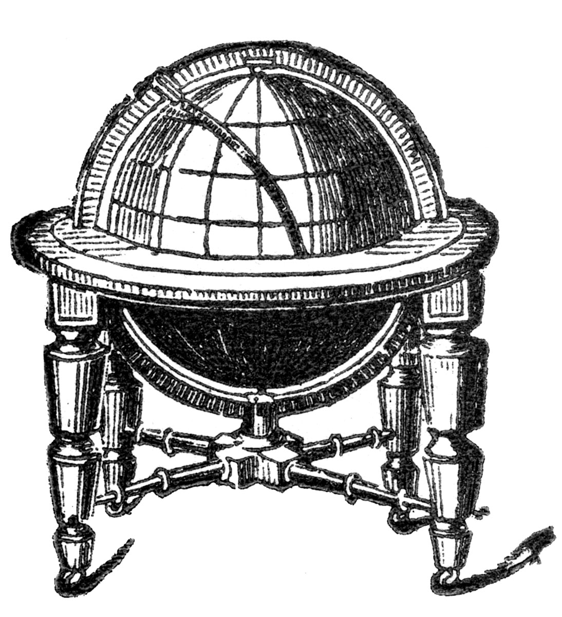 antique globe clip art