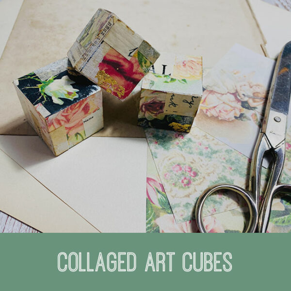 Collaged Art Cubes Tutorial