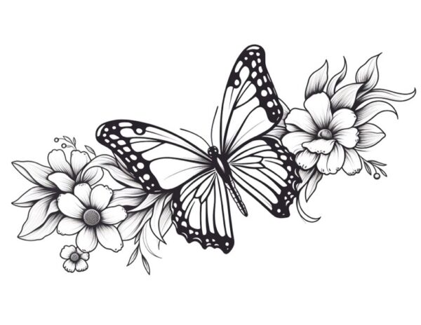 14 Butterfly Coloring Pages for Adults! - The Graphics Fairy