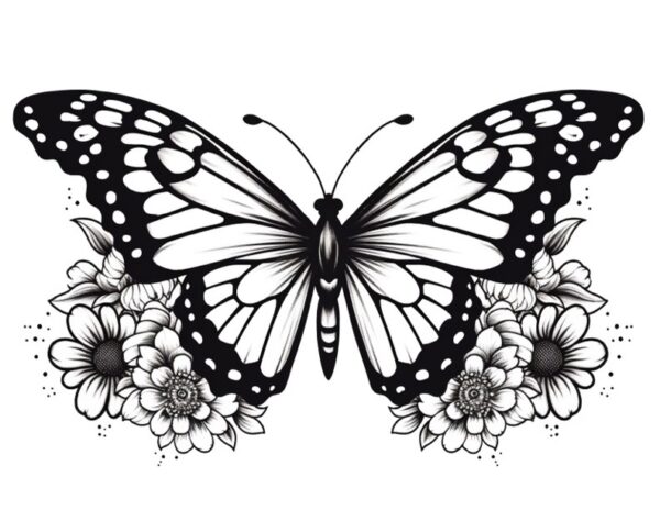 14 Butterfly Coloring Pages for Adults! - The Graphics Fairy