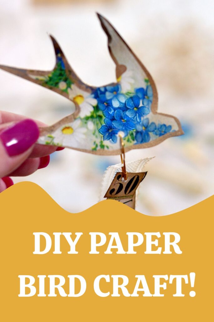 Paper Bird Pin
