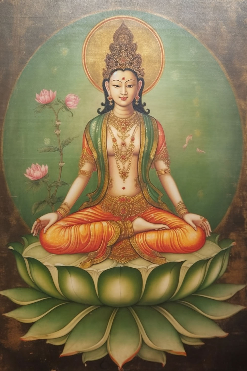 Goddess on Lotus