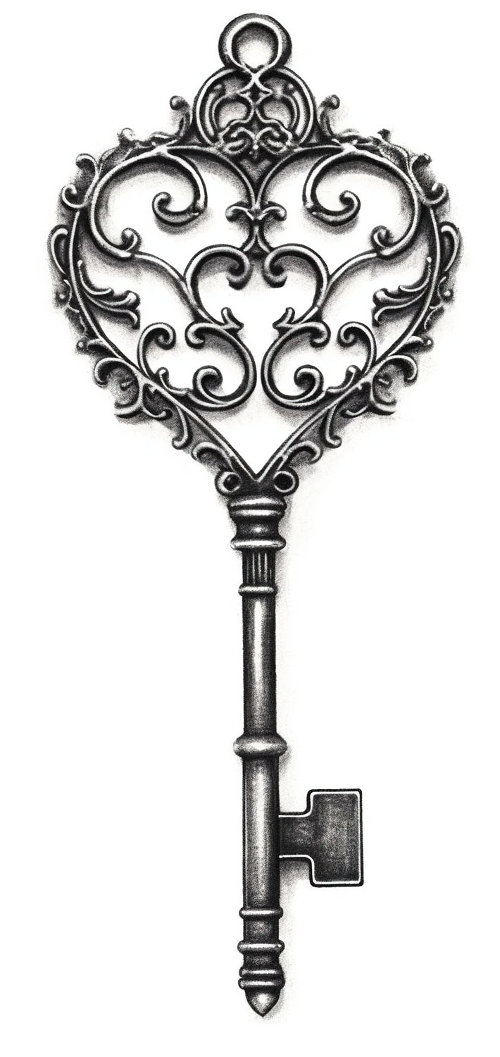 vintage skeleton key clipart