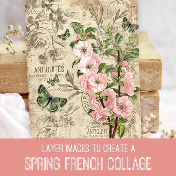 Spring French Collage PSE Tutorial