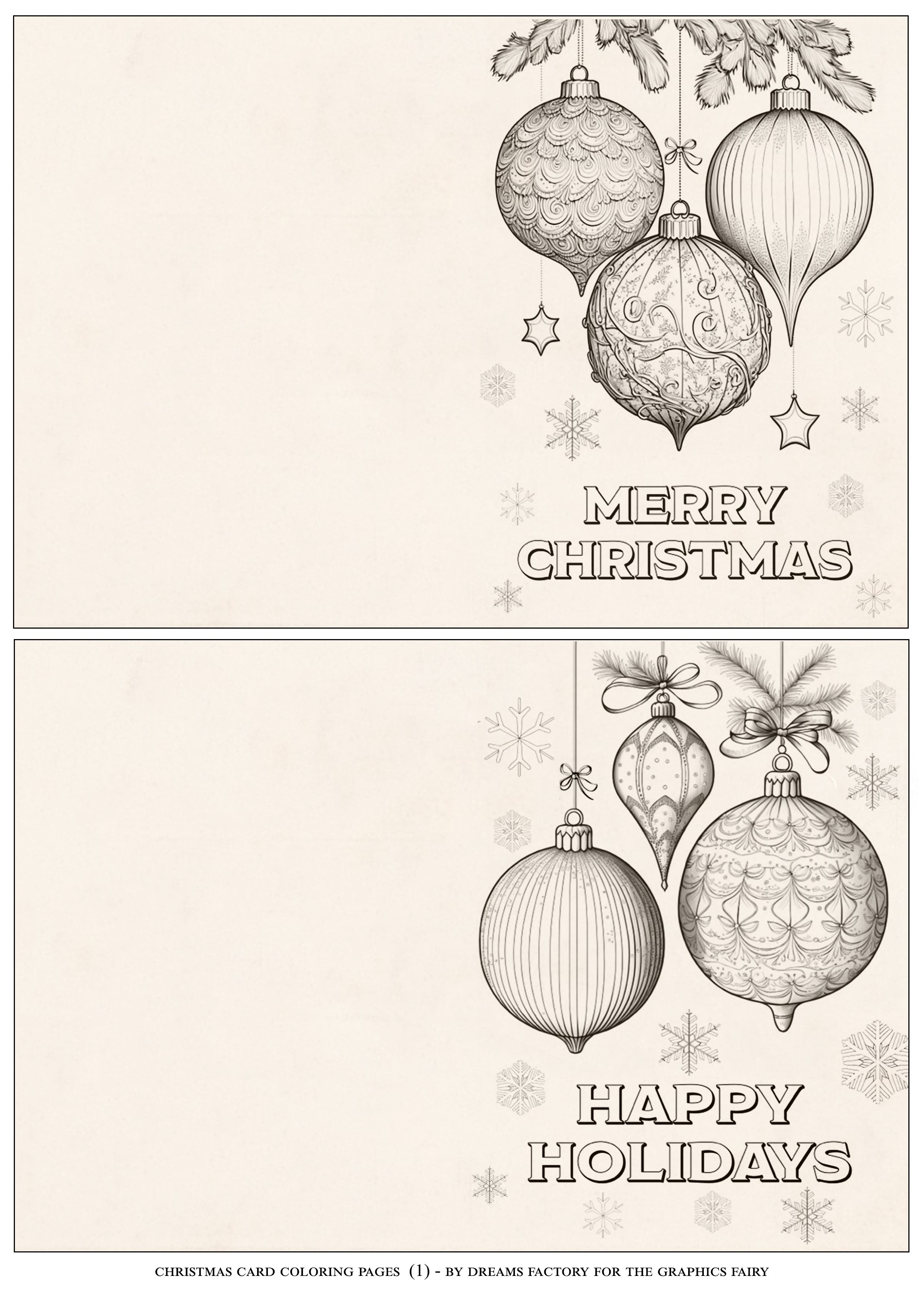 Printable christmas deals cards to color