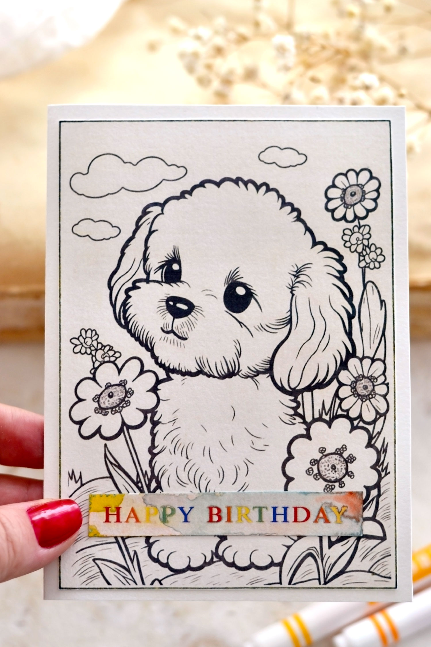 Cute BIRTHDAY Card FOR GRANDMA, Child Drawing by American Greetings +  Envelope | eBay