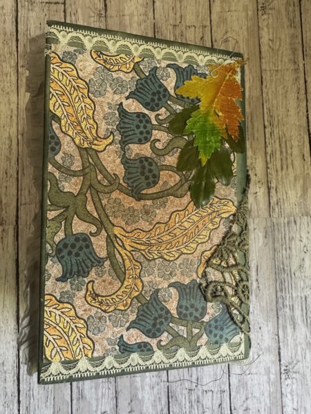Floral fly sheet in a journal