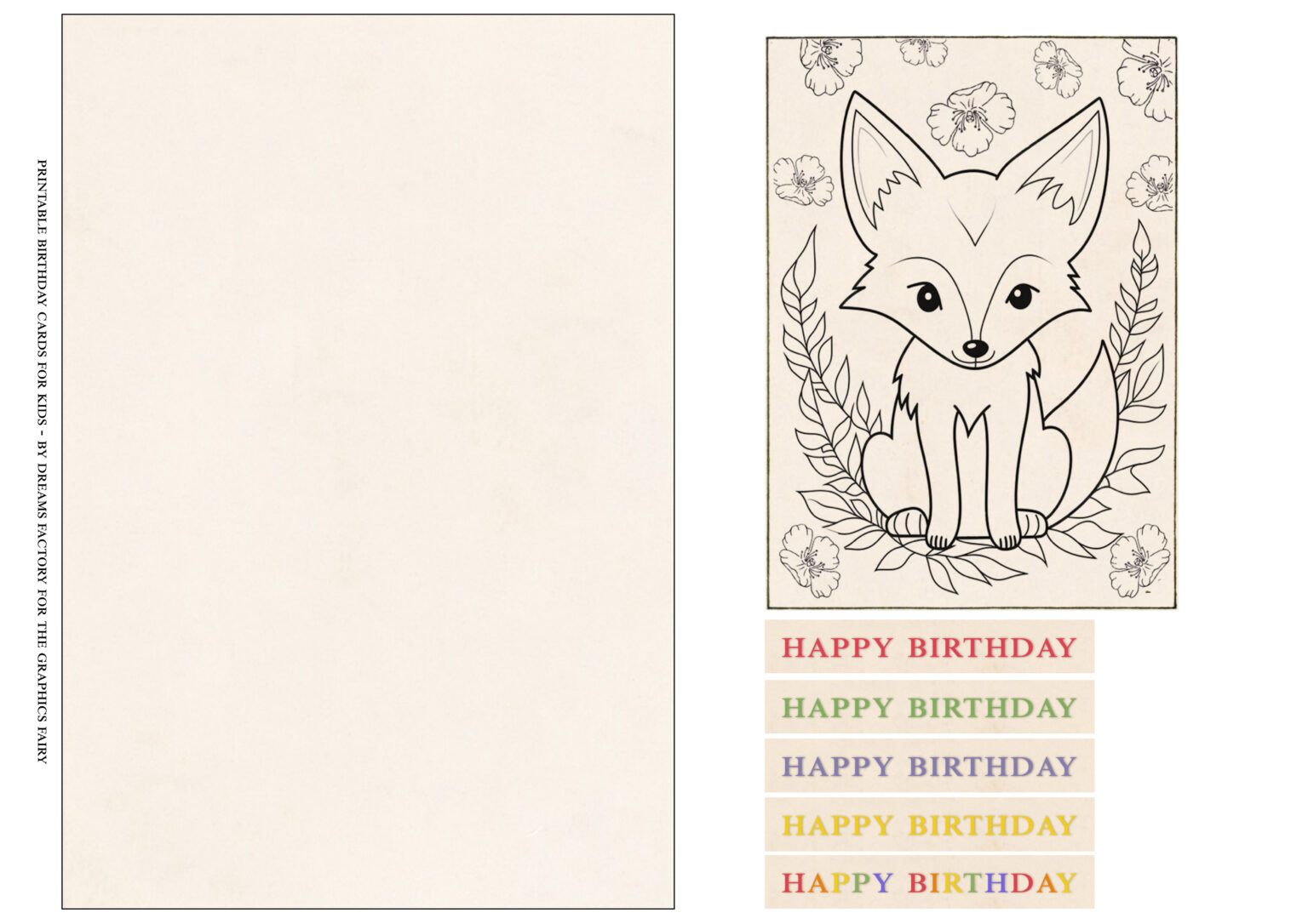 Printable Birthday Cards for Kids! - The Graphics Fairy