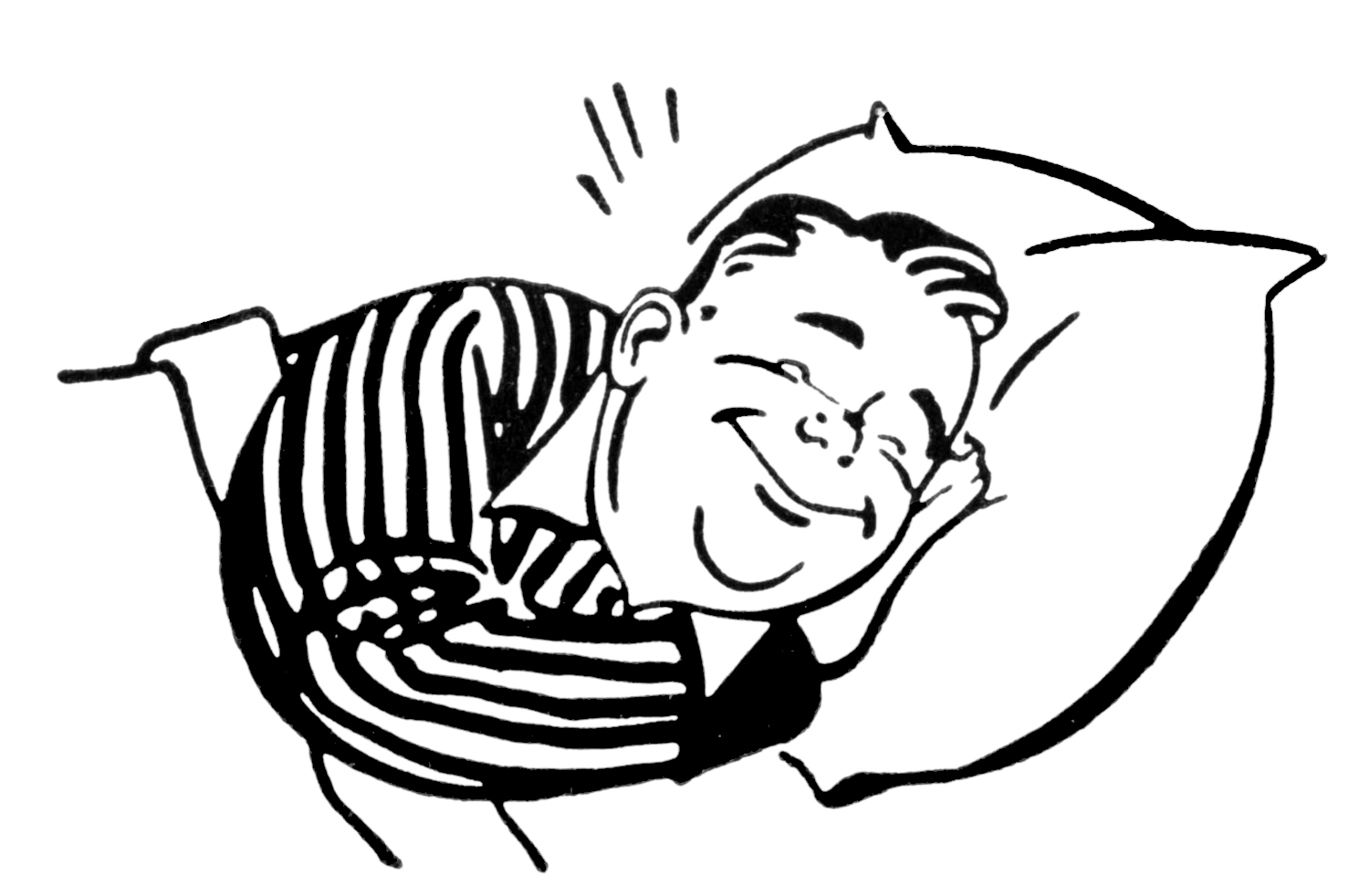 person sleeping clipart