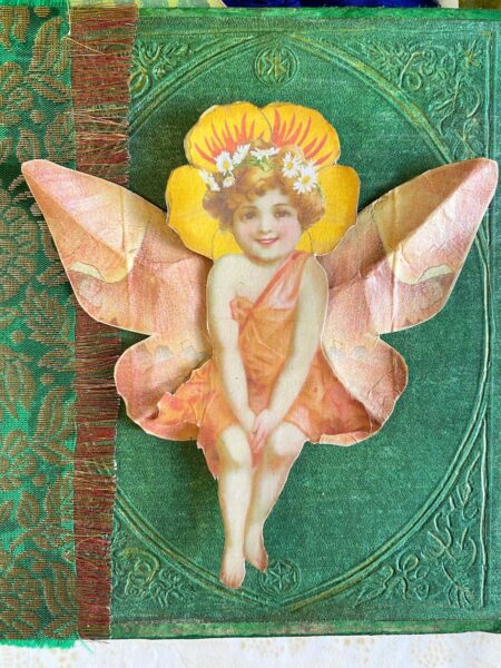 Close up of Fairy dimensional image on journal cover