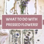 Pressed flowers pin