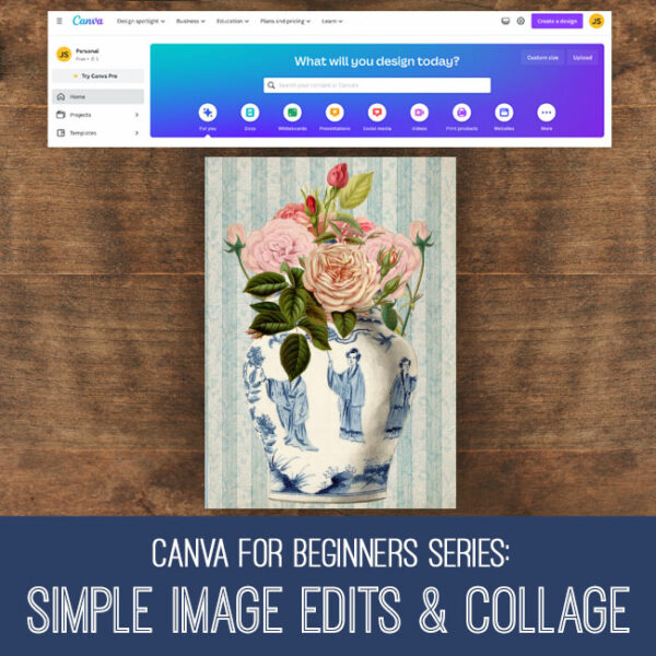 Canva for Beginners - Simple Image Edits Tutorial