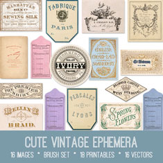 Cute Vintage Ephemera bundle