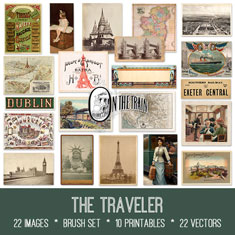 vintage The Traveler ephemera bundle