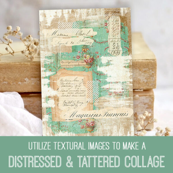 Distressed and Tattered Collage Photoshop Elements Tutorial