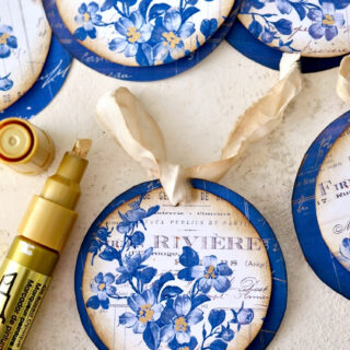 using a gold marker to add gold touches