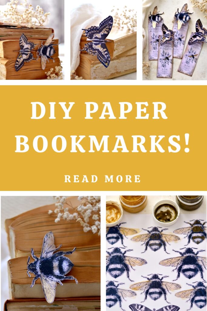 Paper Bookmarks DIY Pin