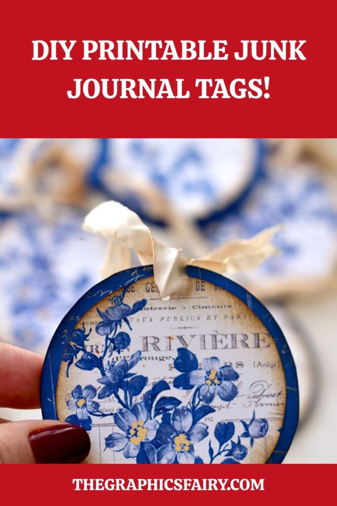 DIY Printable Junk Journal Tags Pin