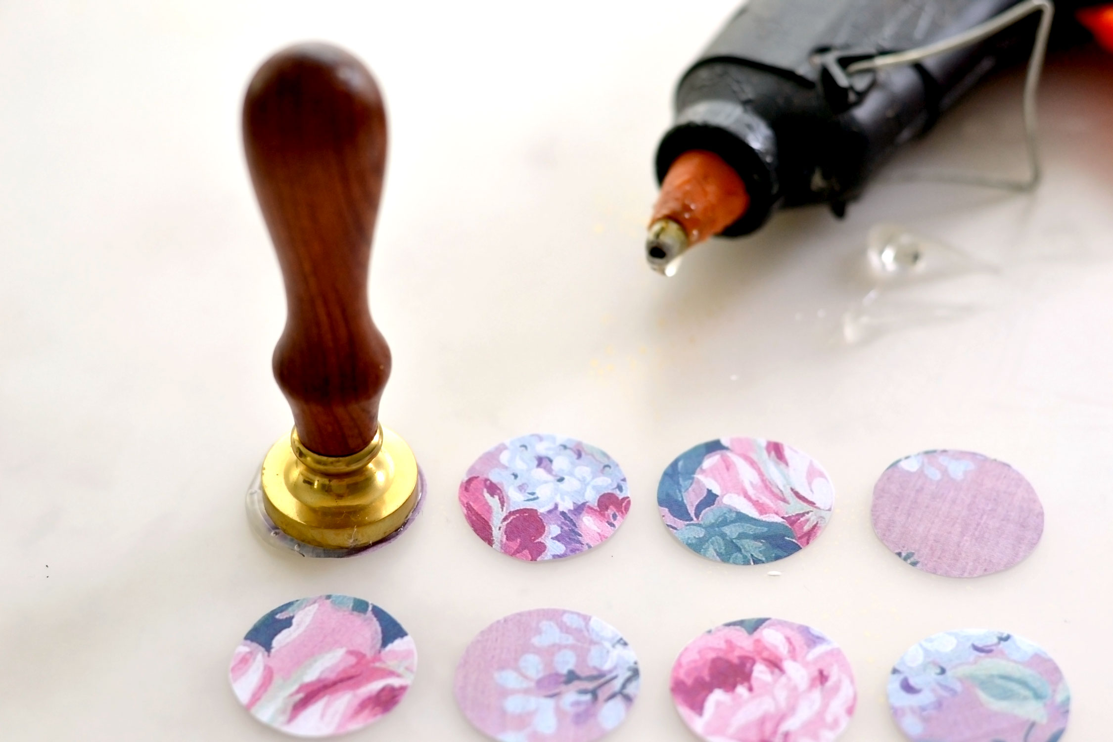 Hot Glue Wax Seals Project