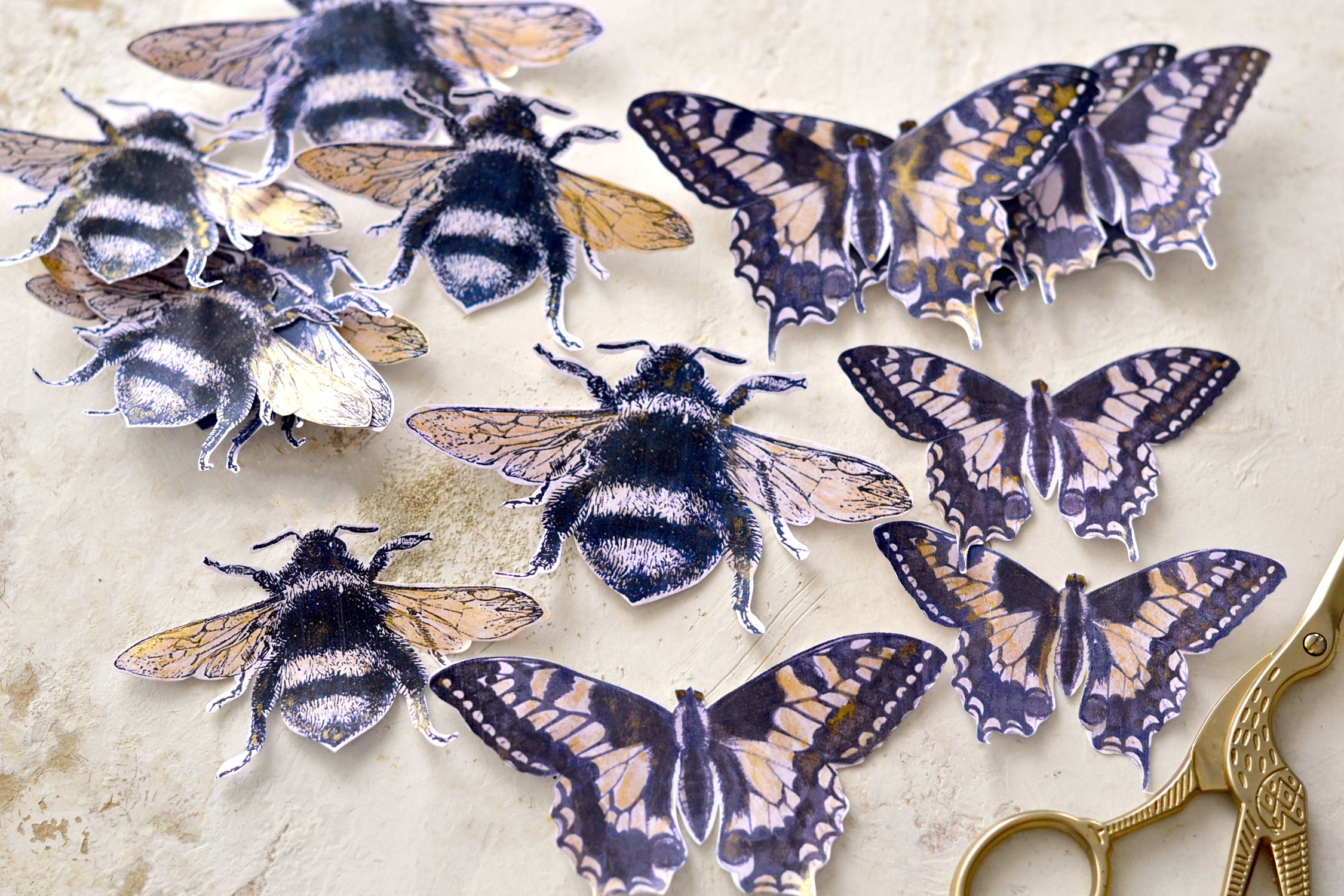 Paper Bookmarks (Butterflies)! - The Graphics Fairy