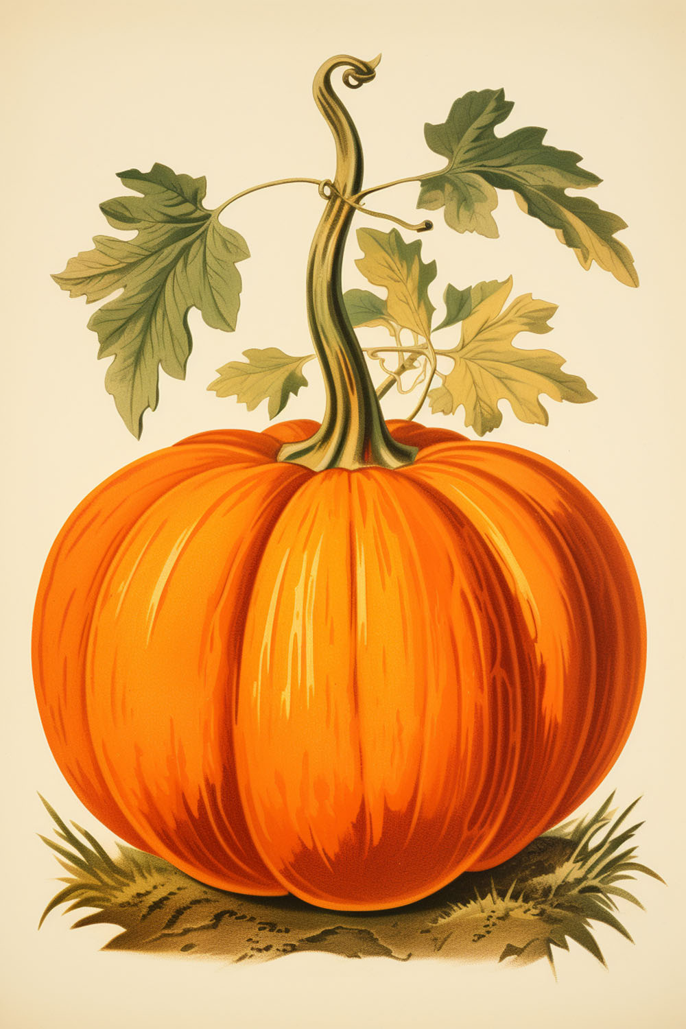 vintage pumpkin clip art