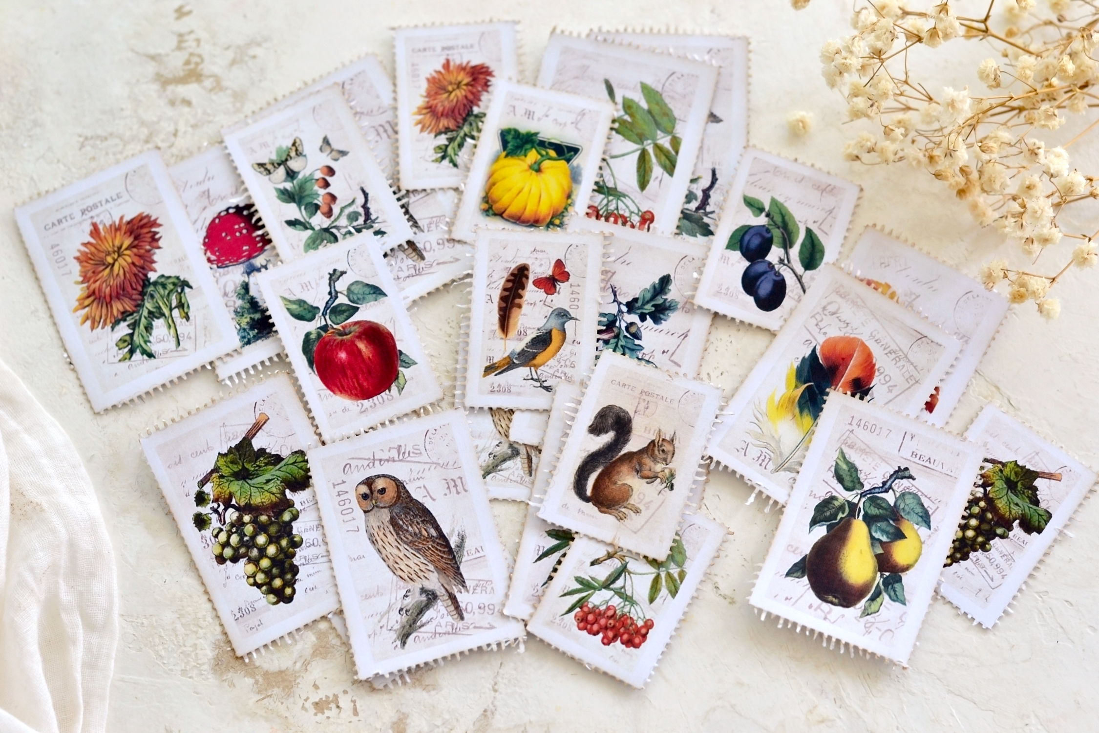fall postage stamps