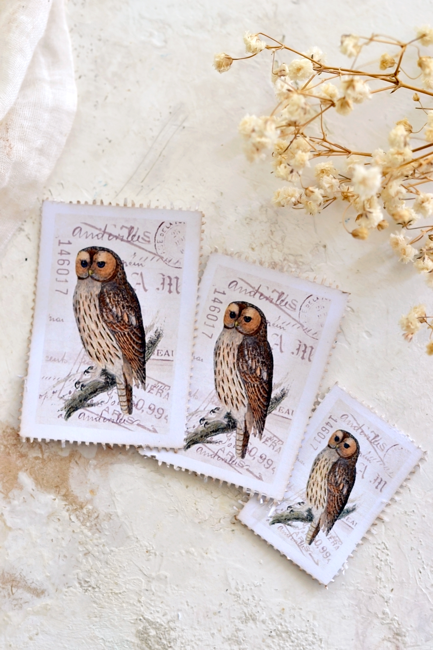 owl postage stamps