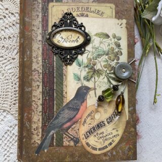 Journal cover with bird image