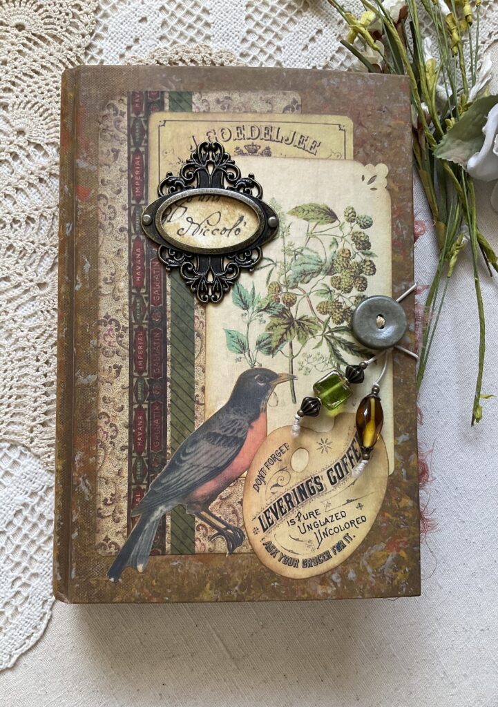 Journal cover with bird image