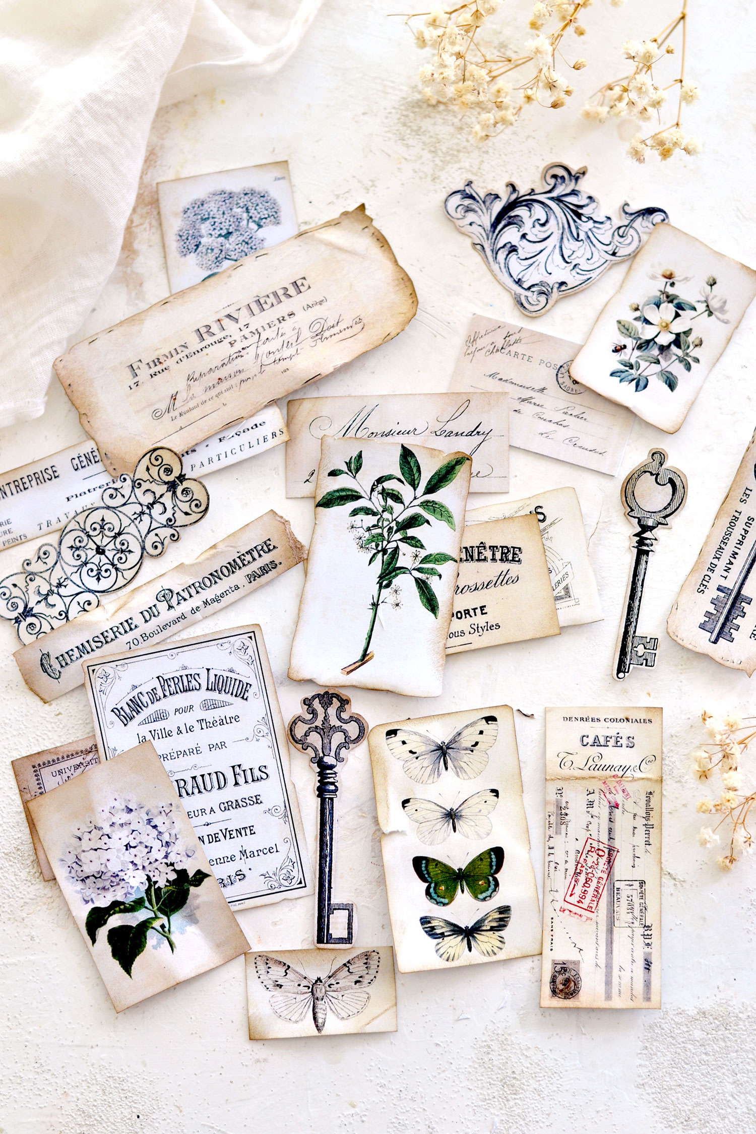 Recipes for Life Loaded Pocket Tags, Junk Journal, Fussy Cuts