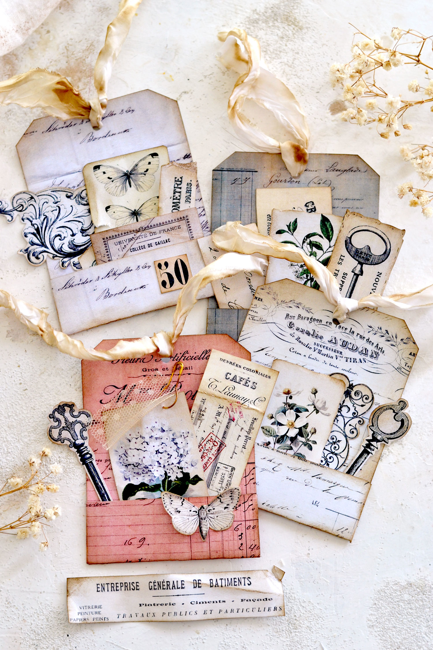 Recipes for Life Loaded Pocket Tags, Junk Journal, Fussy Cuts